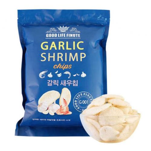 趣莱福（GOOG LIFE FINUTE）蒜味虾片 韩国进口蟹味薯片玉米片超大包