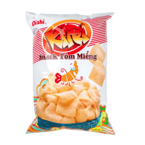 上好佳虾片鲜味120g 袋装 越南进口 办公室小吃 休闲膨化零食